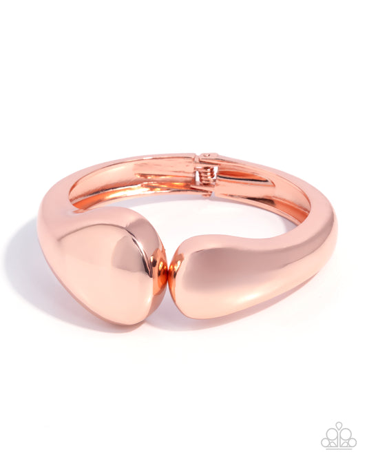 Stunning Sculpture - copper - Paparazzi bracelet