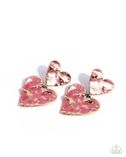 Stunning Sweetheart - pink - Paparazzi earrings