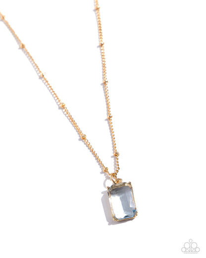 Suave Simplicity - blue - Paparazzi necklace