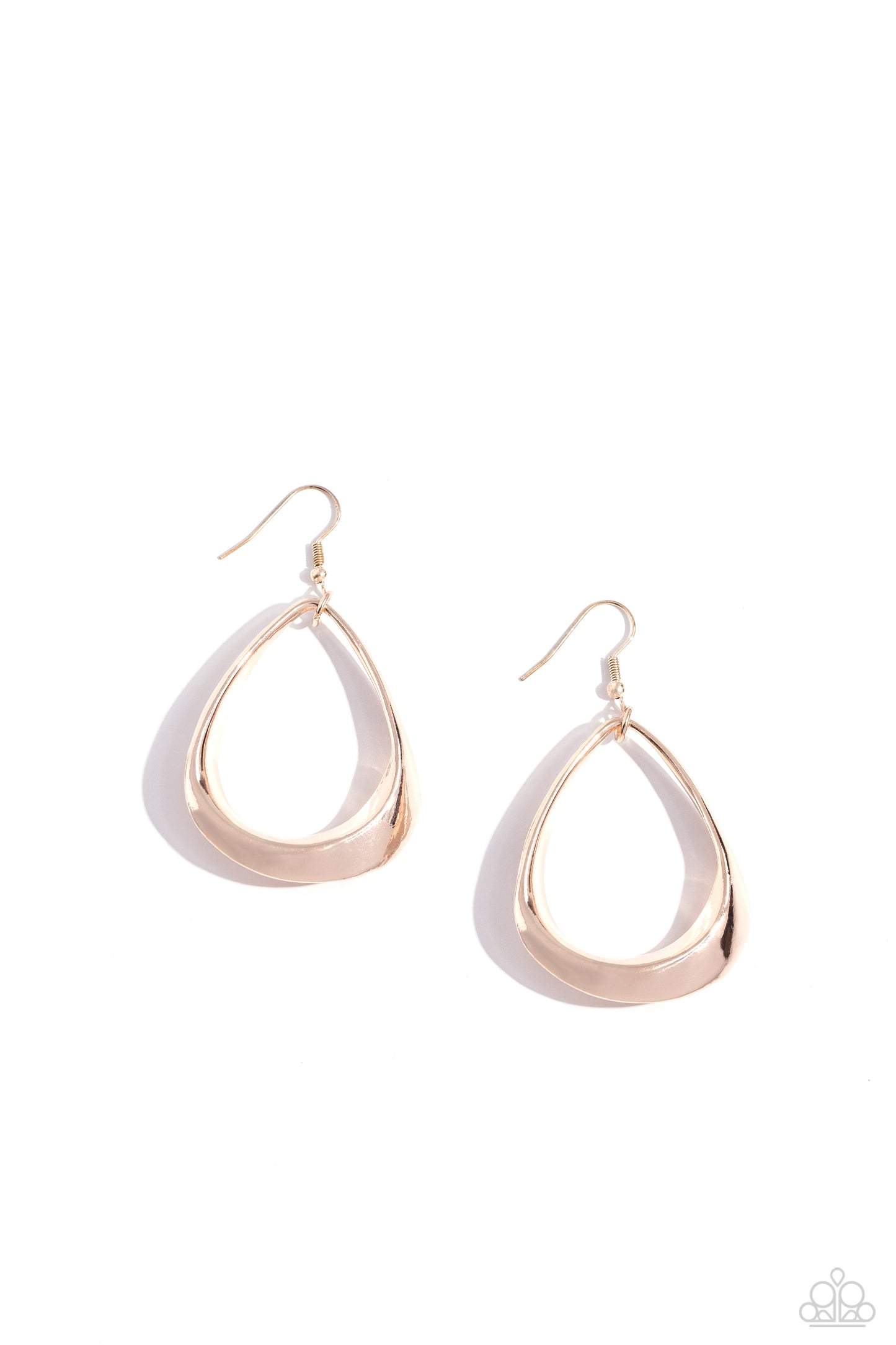 Subtle Solstice - rose gold - Paparazzi earrings