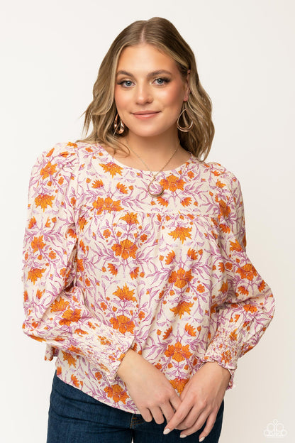 Subtle Solstice - rose gold - Paparazzi earrings