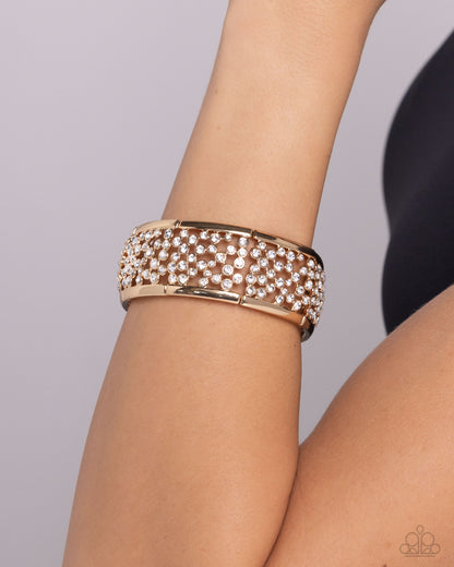 Subtly Scattered - gold - Paparazzi bracelet