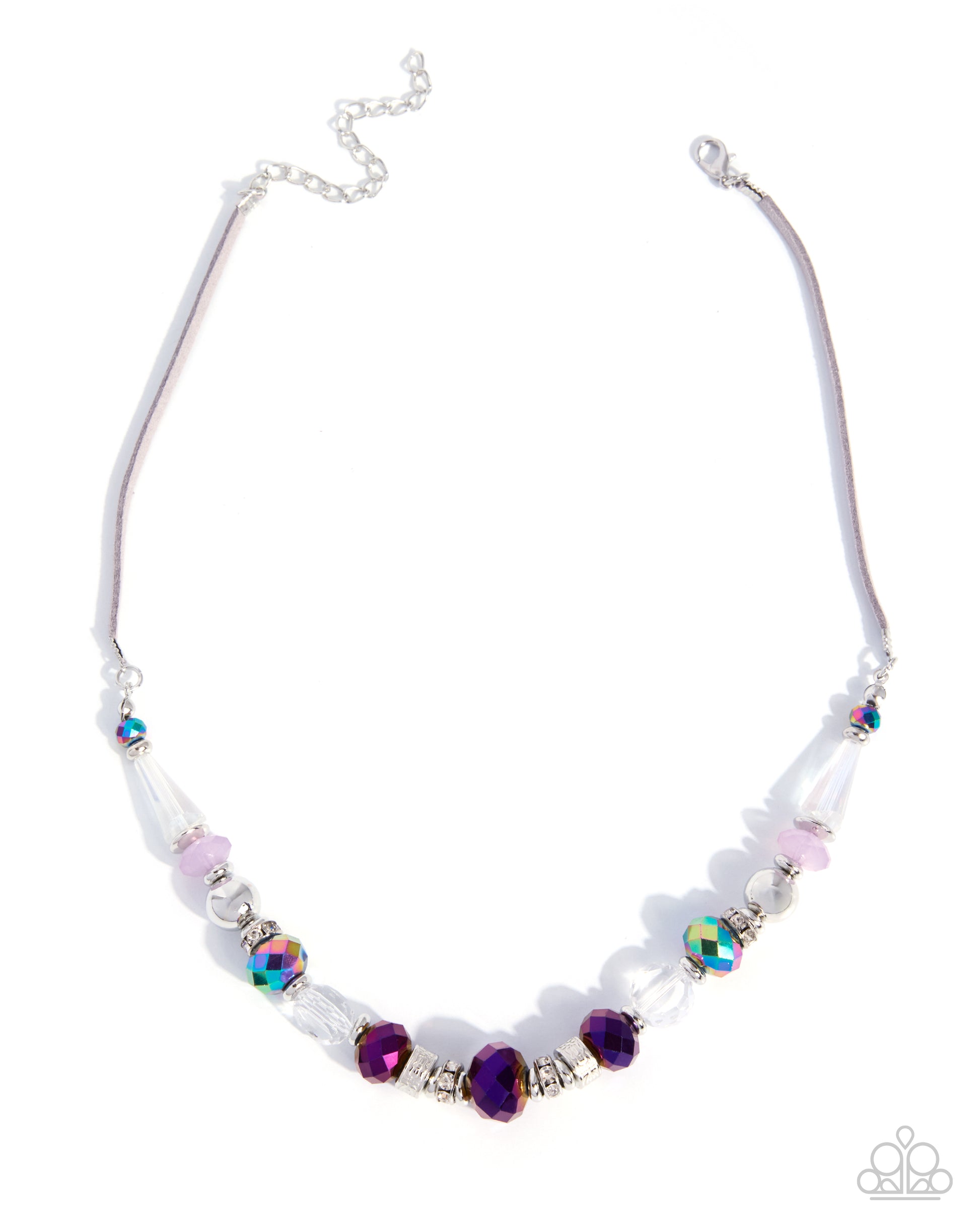 Suddenly Sleek - purple - Paparazzi necklace