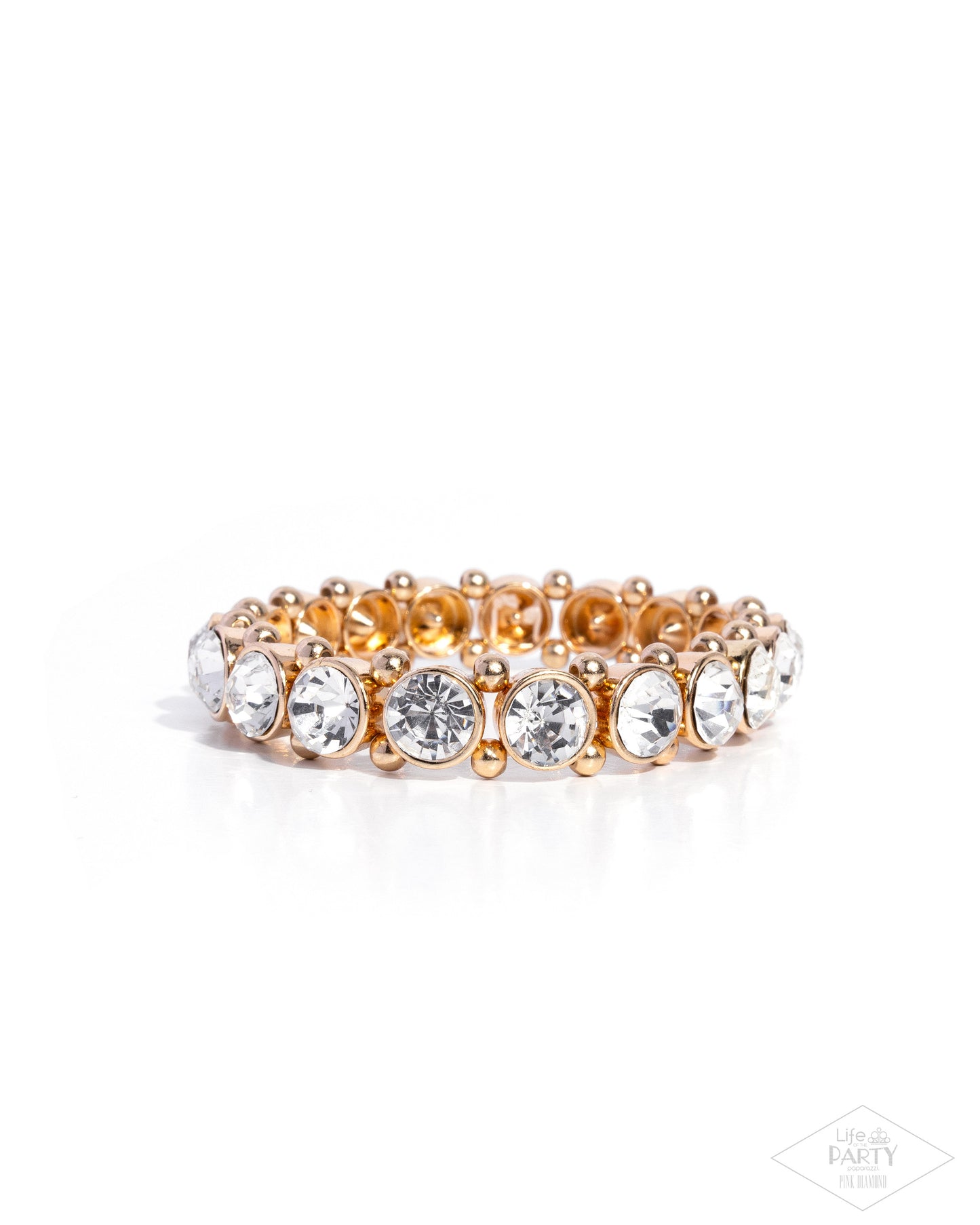 Sugar-Coated Sparkle - Gold - Paparazzi bracelet