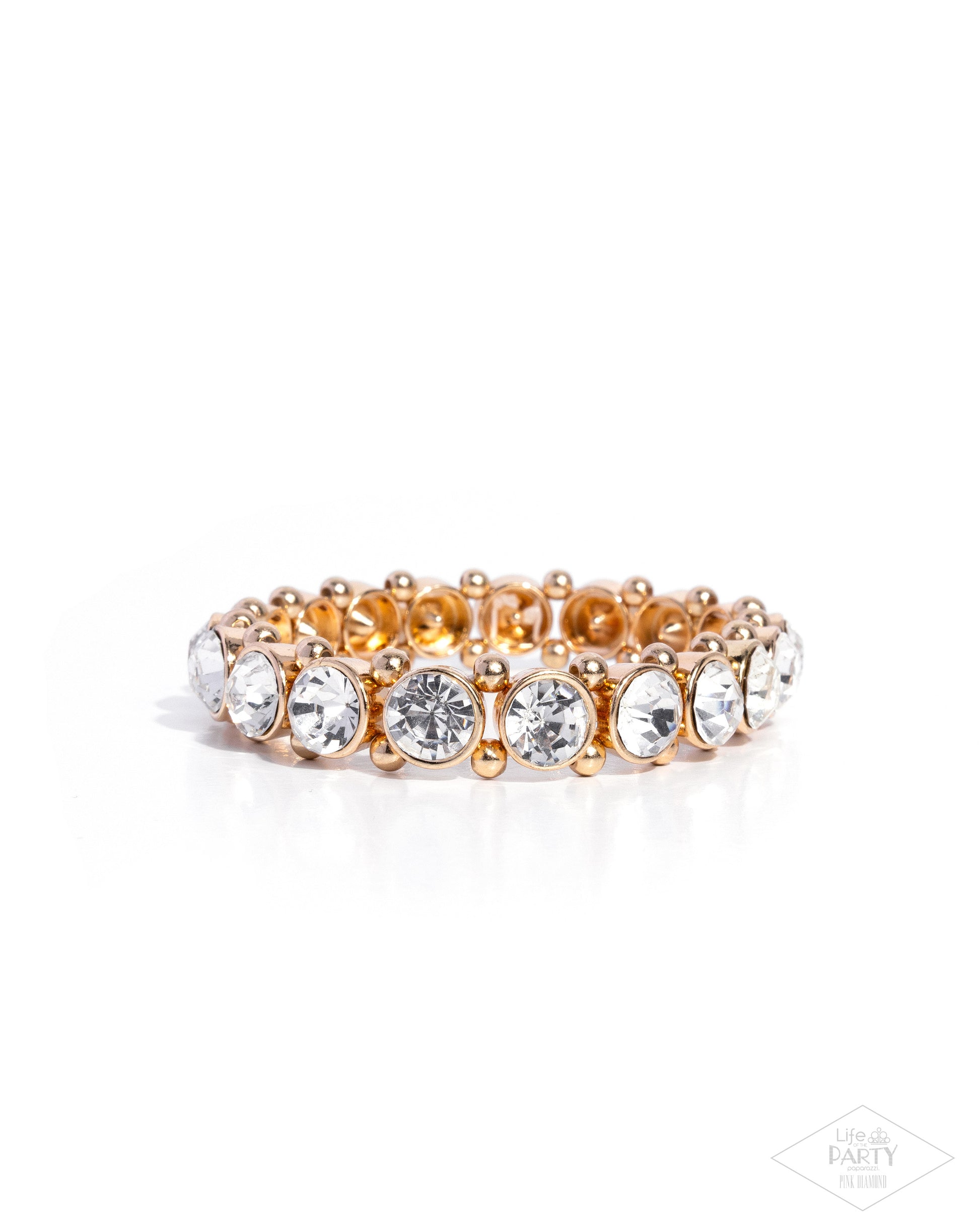 Sugar-Coated Sparkle - Gold - Paparazzi bracelet