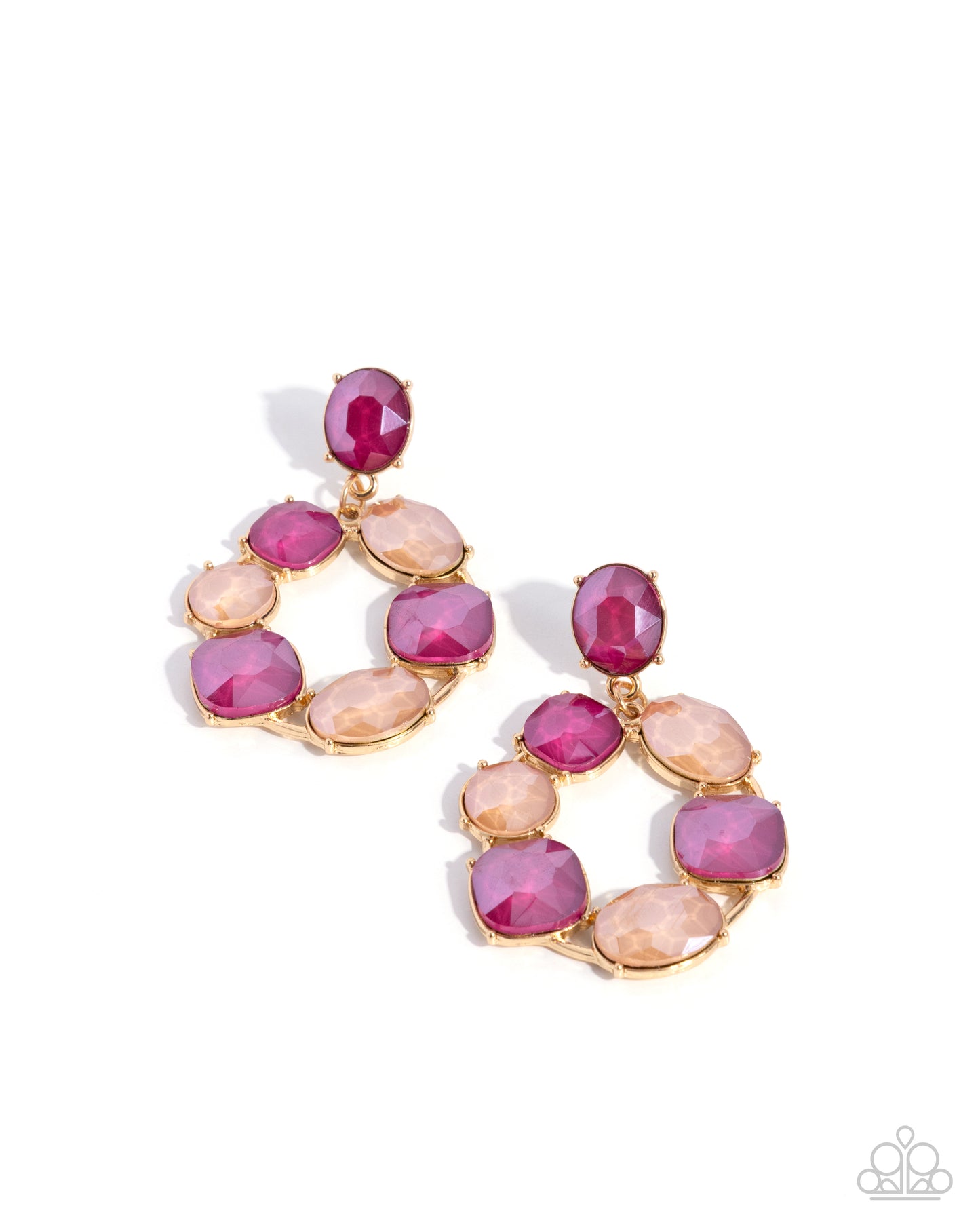 Suitable Shimmer - pink - Paparazzi earrings