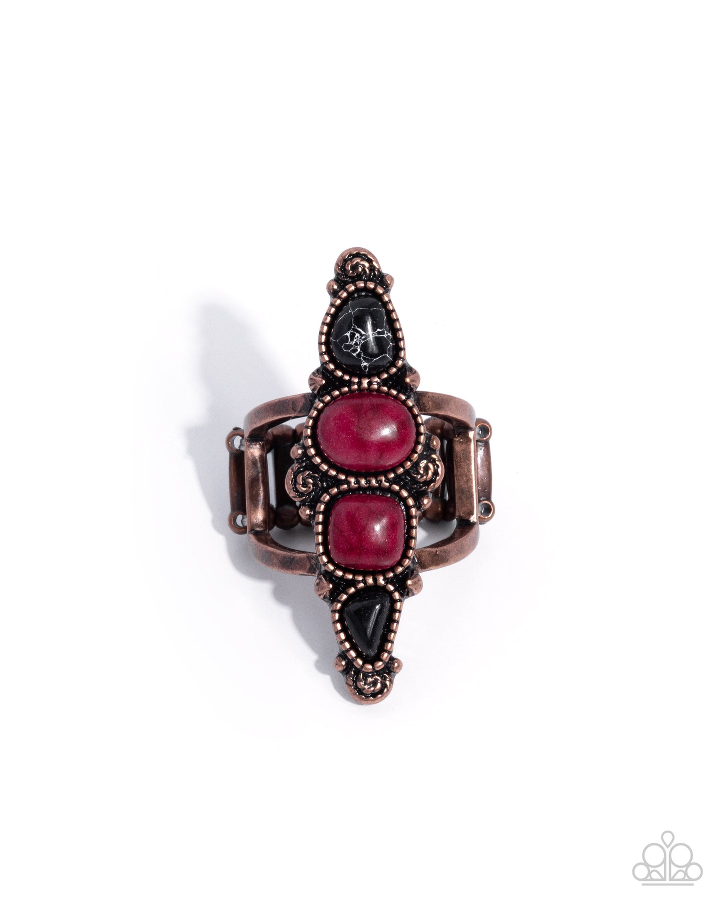 Suitably Santa Fe - copper - Paparazzi ring