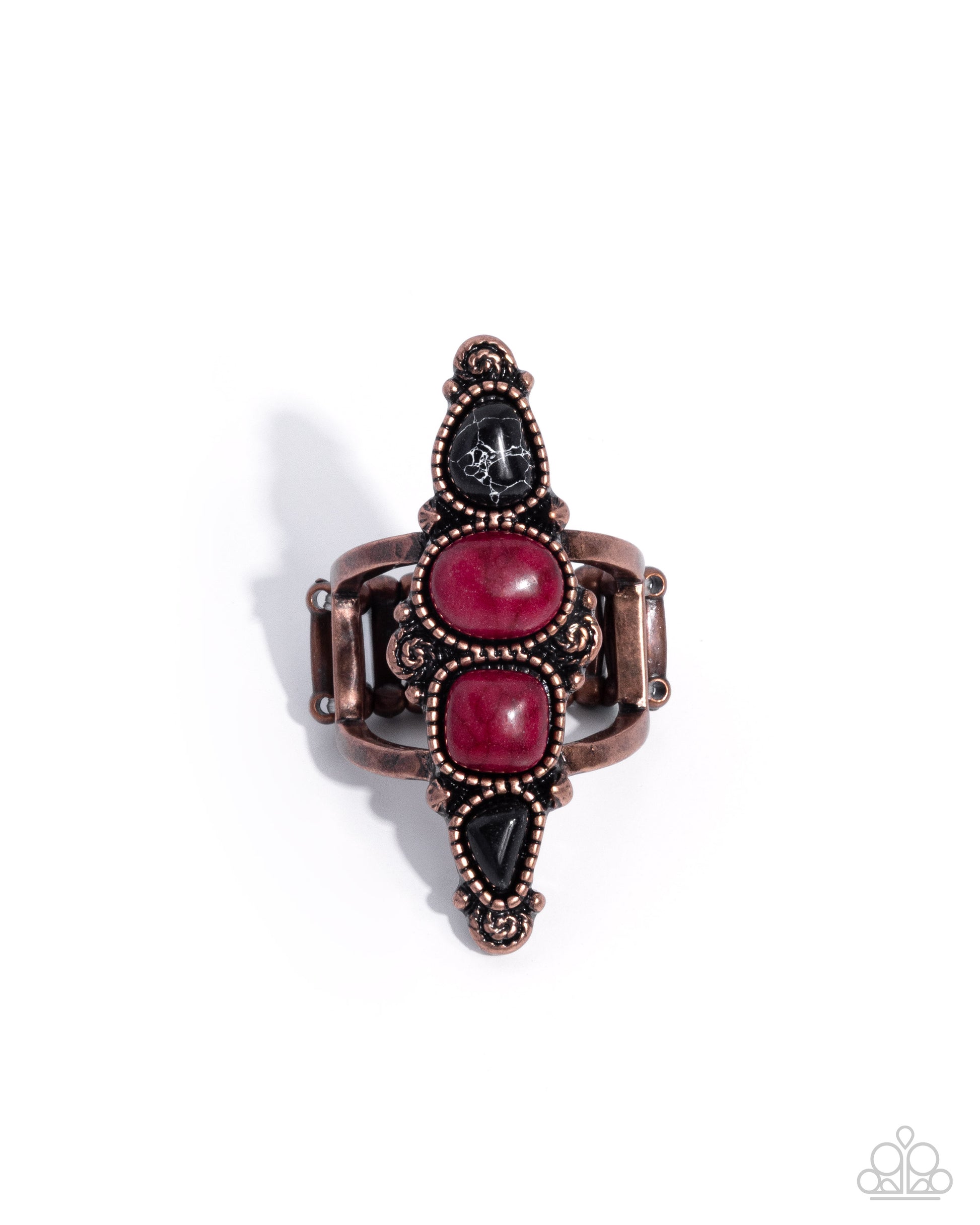 Suitably Santa Fe - copper - Paparazzi ring