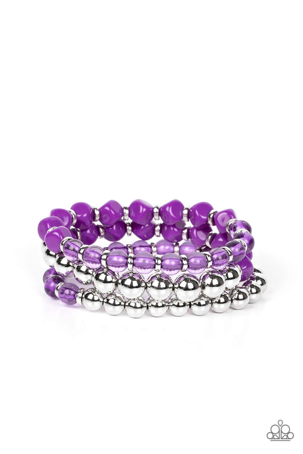 Paparazzi Simply Stunning - Purple Bracelet – A Finishing Touch Jewelry