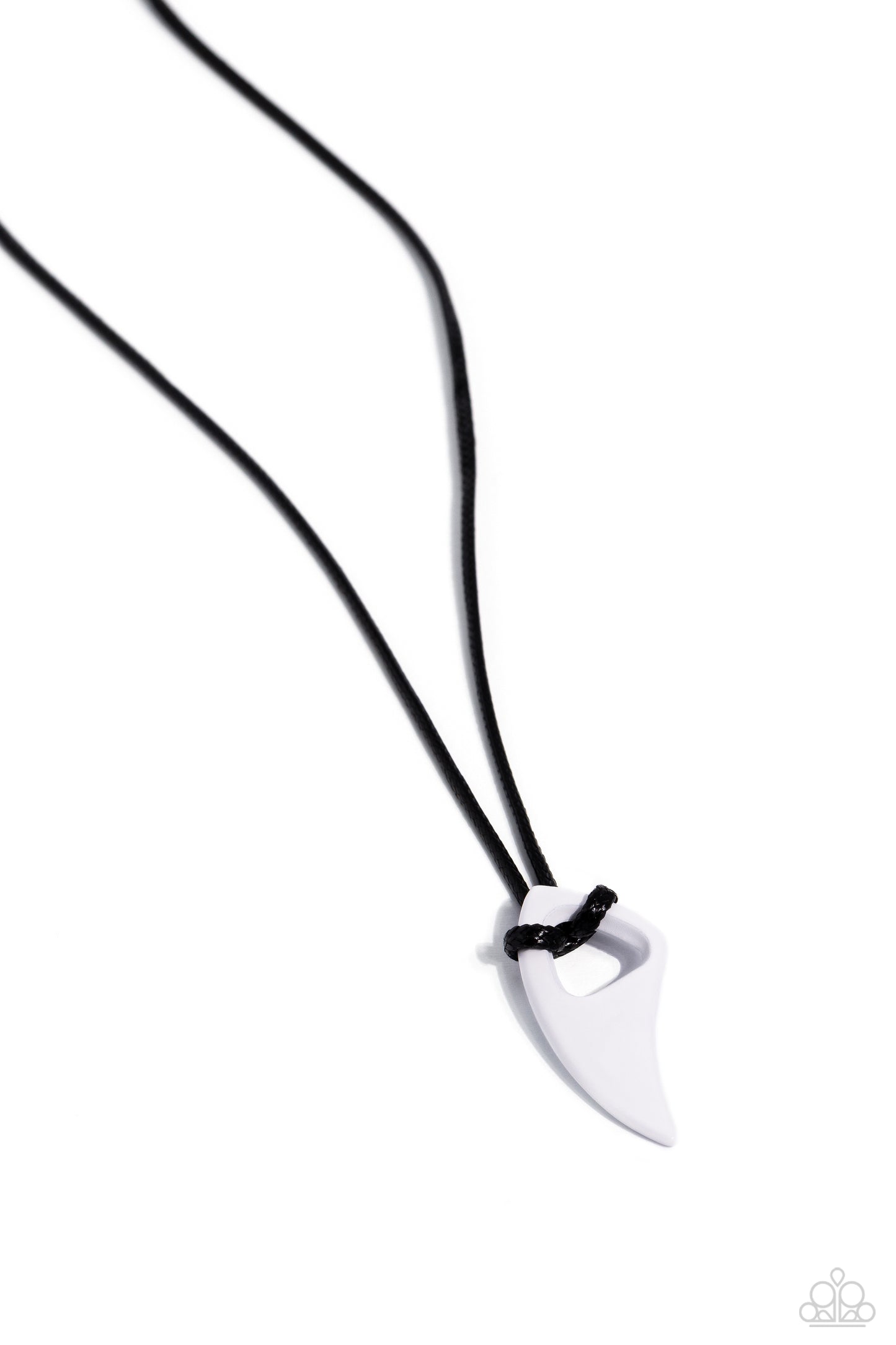 Summer Shark - white - Paparazzi MENS necklace