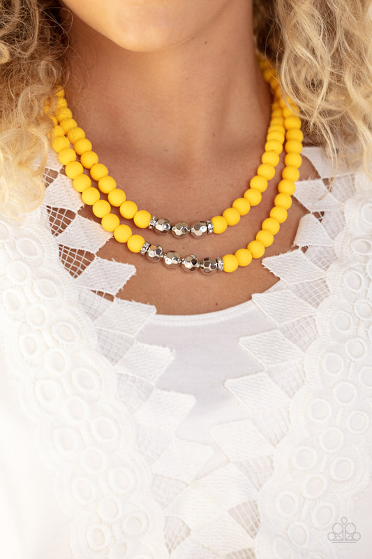 Summer Splash - yellow - Paparazzi necklace
