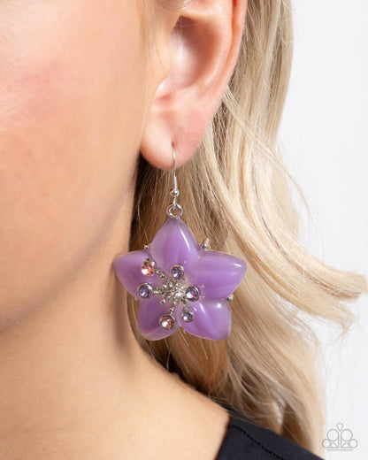 Summer Sprigs - purple - Paparazzi earrings