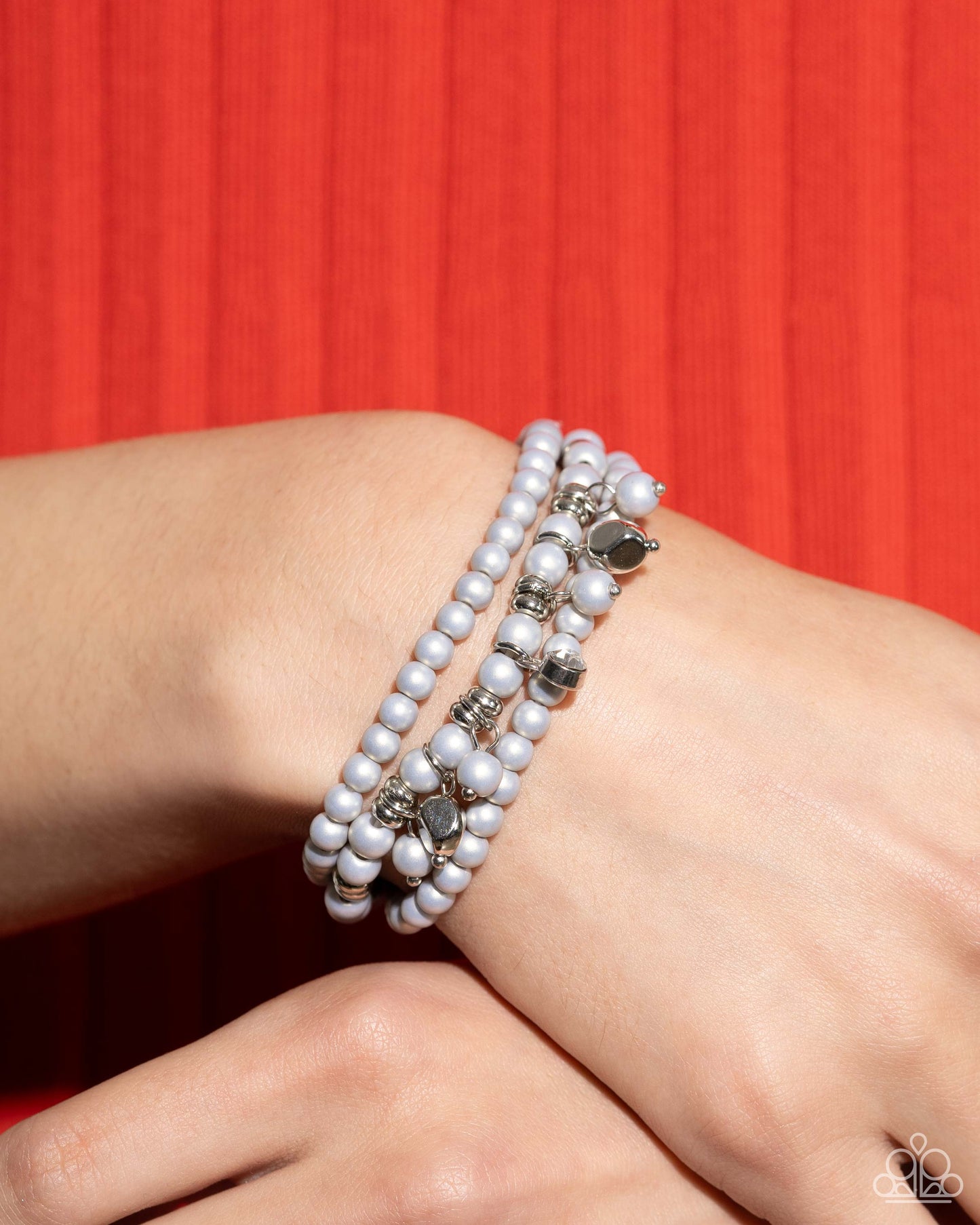 Sumptuous Stack - silver - Paparazzi bracelet