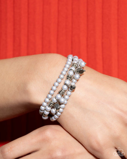 Sumptuous Stack - silver - Paparazzi bracelet