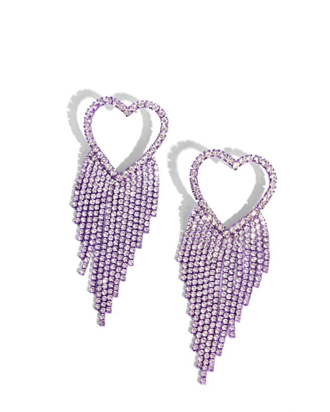 Sumptuous Sweethearts - purple - Paparazzi earrings