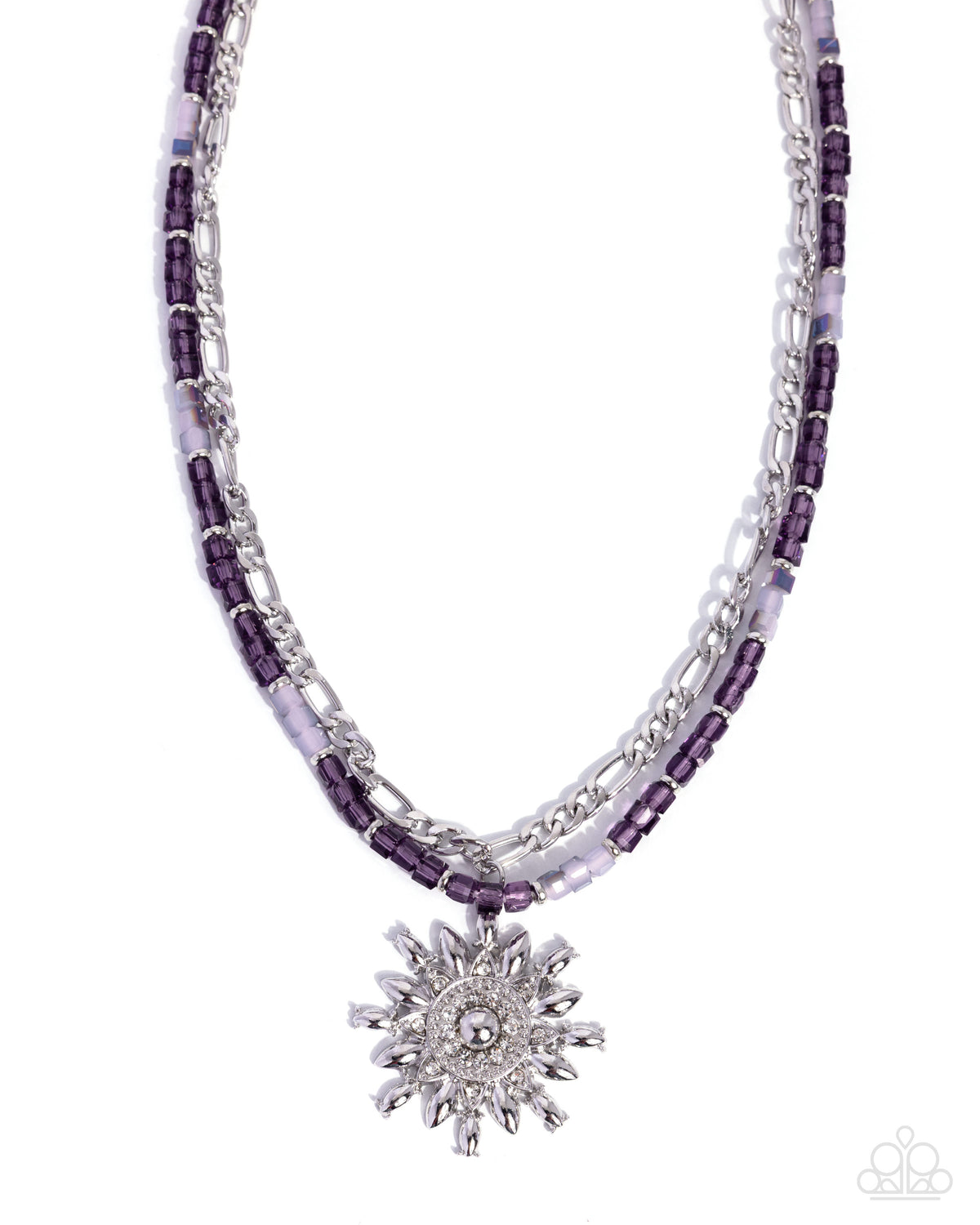 Sunburst Scene - purple - Paparazzi necklace