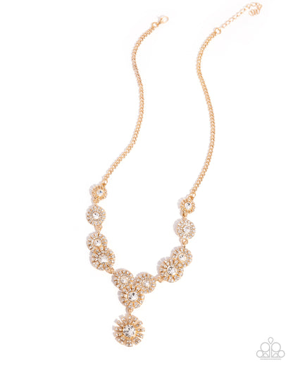 Sunburst Selfie - gold - Paparazzi necklace