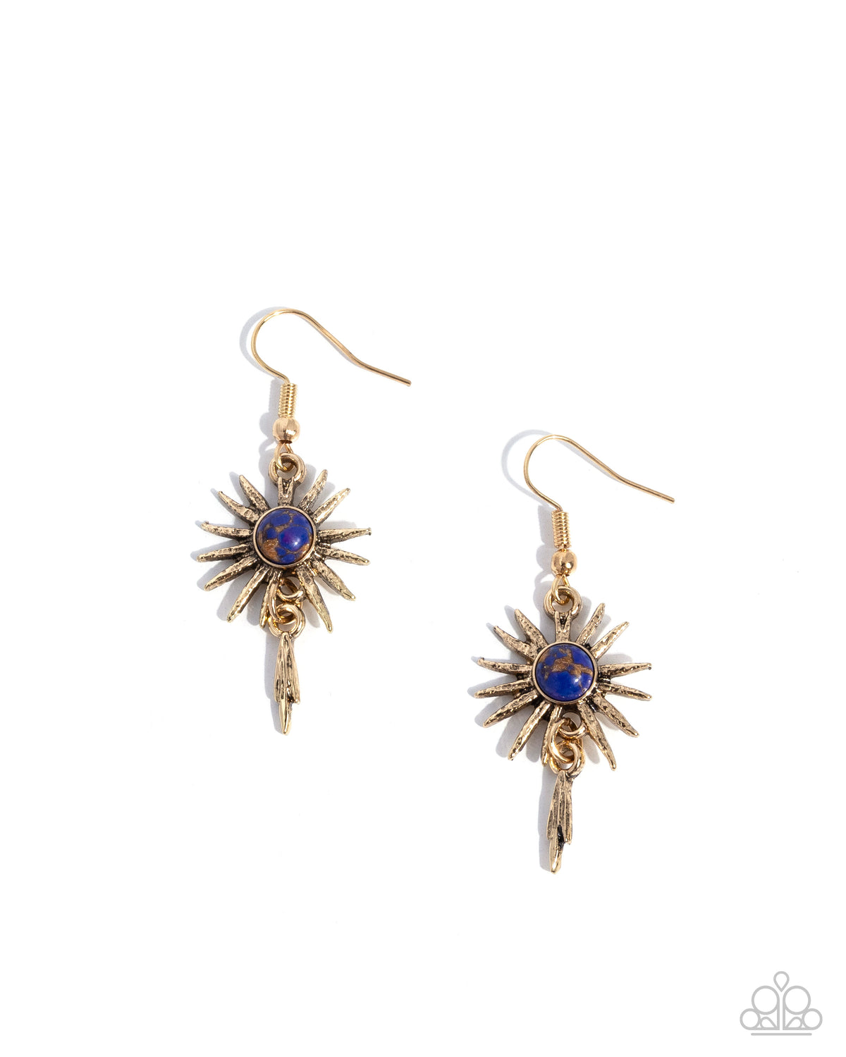 Sunburst Showbiz - purple - Paparazzi earrings