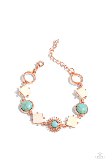 Sunburst Splendor - copper - Paparazzi bracelet