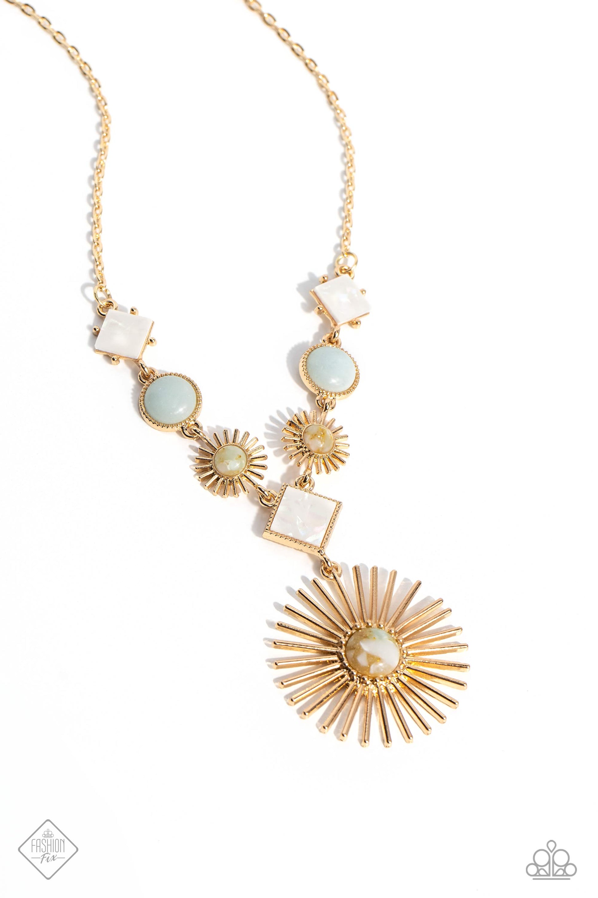 Sunburst Style - gold - Paparazzi necklace