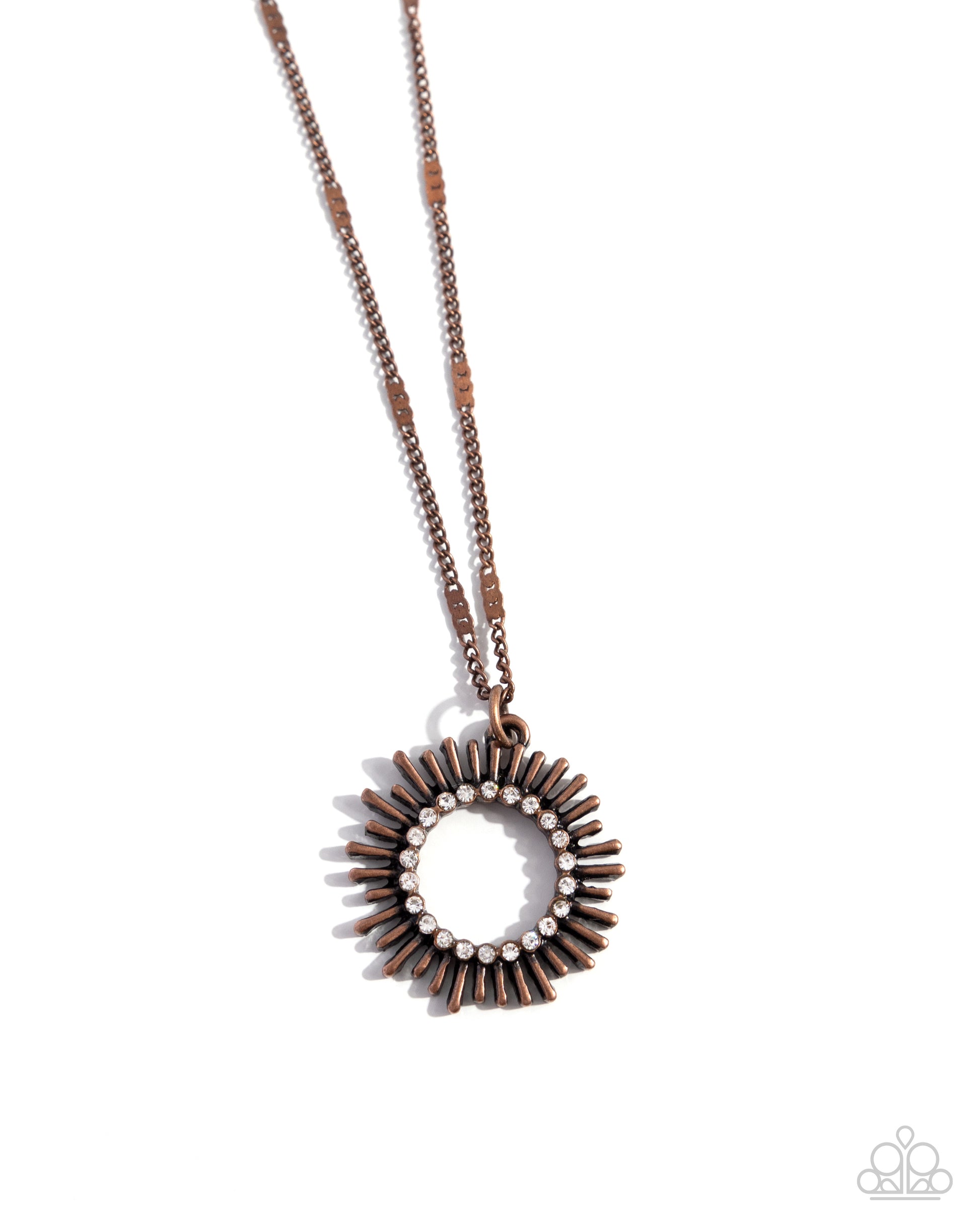 Sunburst Surprise - copper - Paparazzi necklace