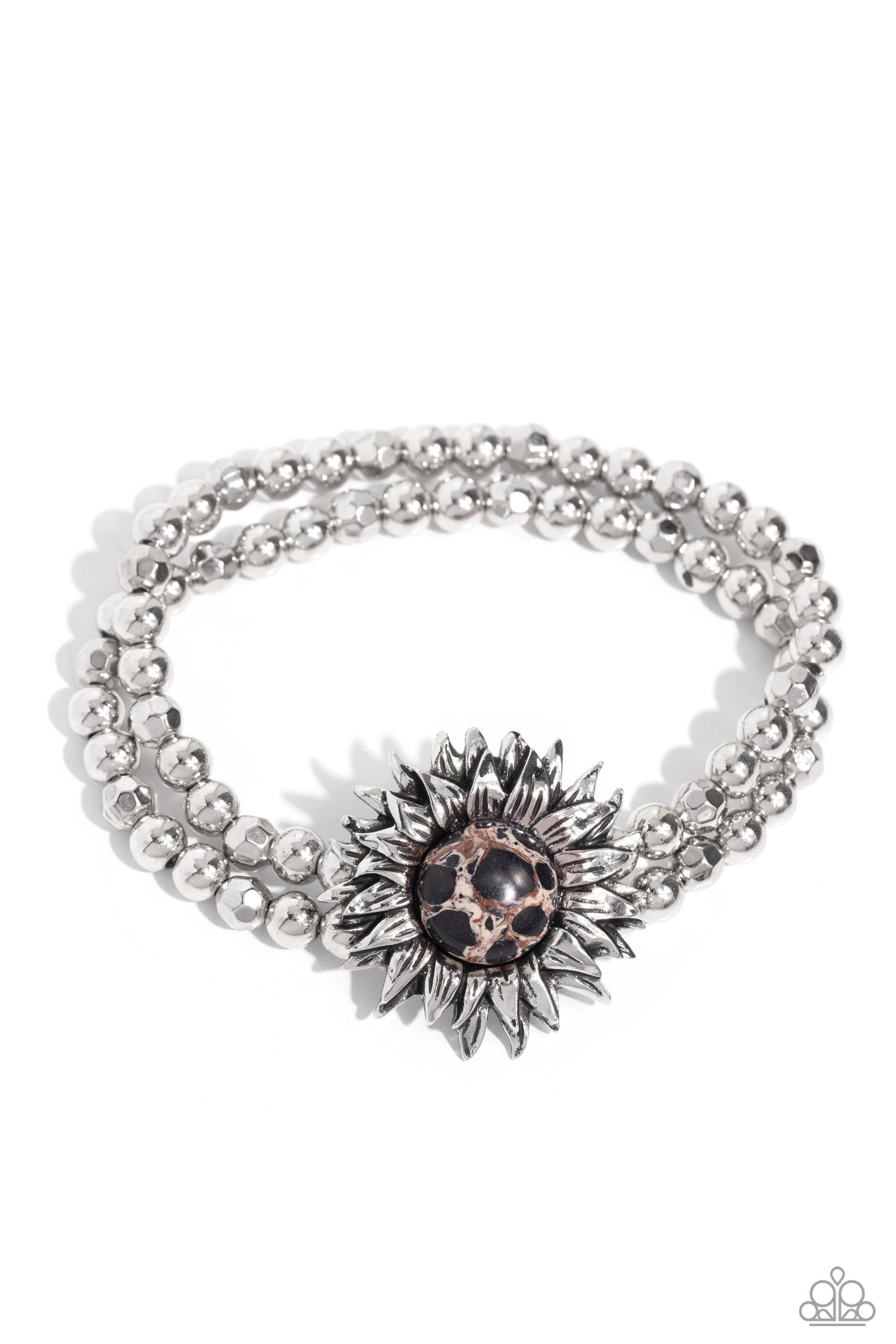 Sunflower Serenity - black - Paparazzi bracelet
