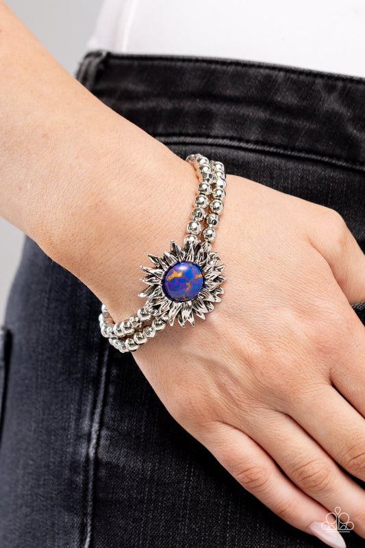 Sunflower Serenity - purple - Paparazzi bracelet