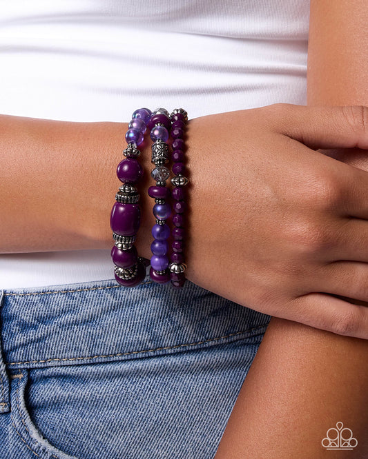 Sunset Soundtrack - purple - Paparazzi bracelet