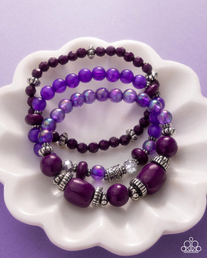 Sunset Soundtrack - purple - Paparazzi bracelet