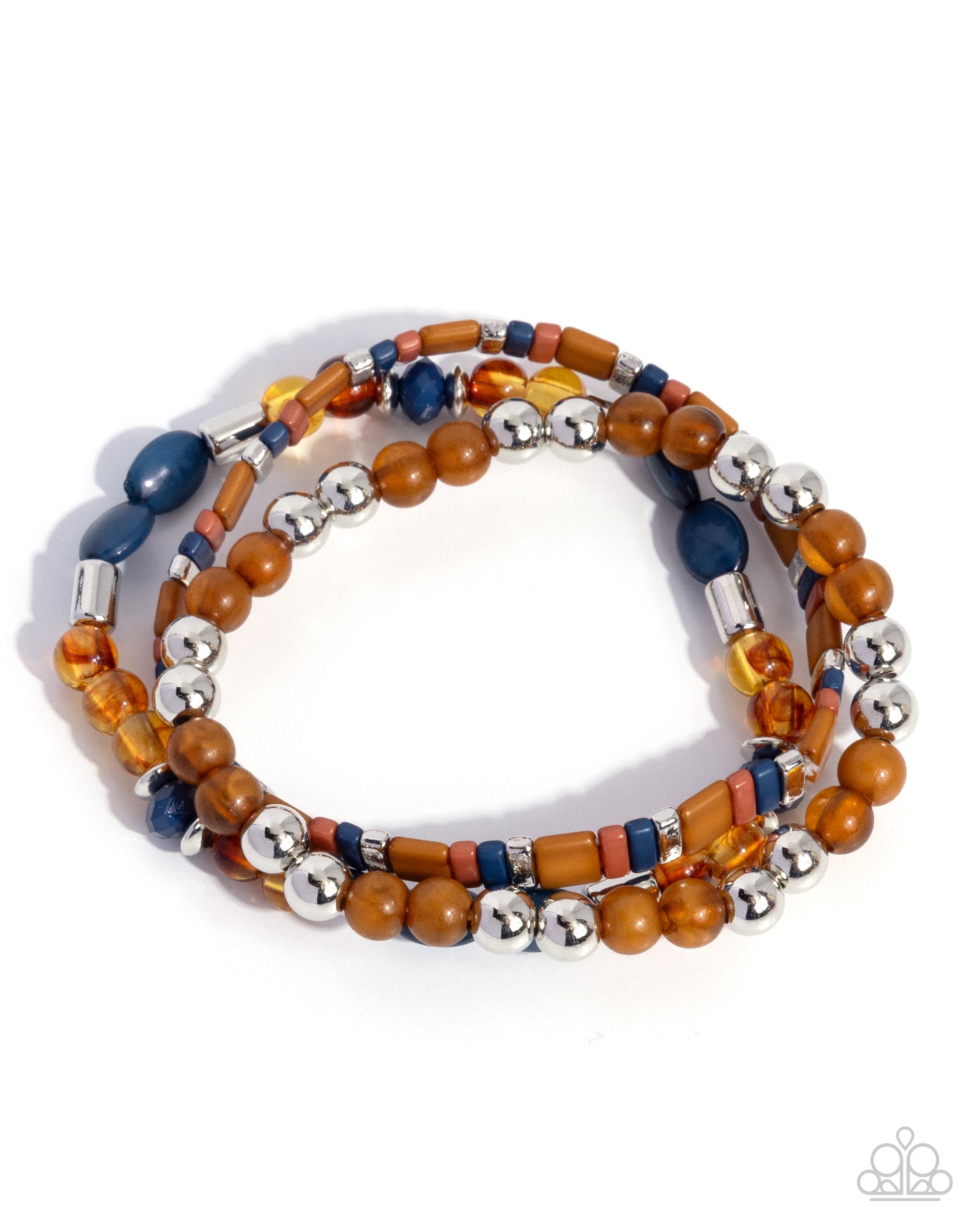 Sunset Stack - blue - Paparazzi bracelet
