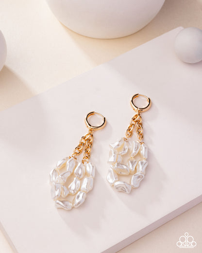 Sunset State of Mind - gold - Paparazzi earrings