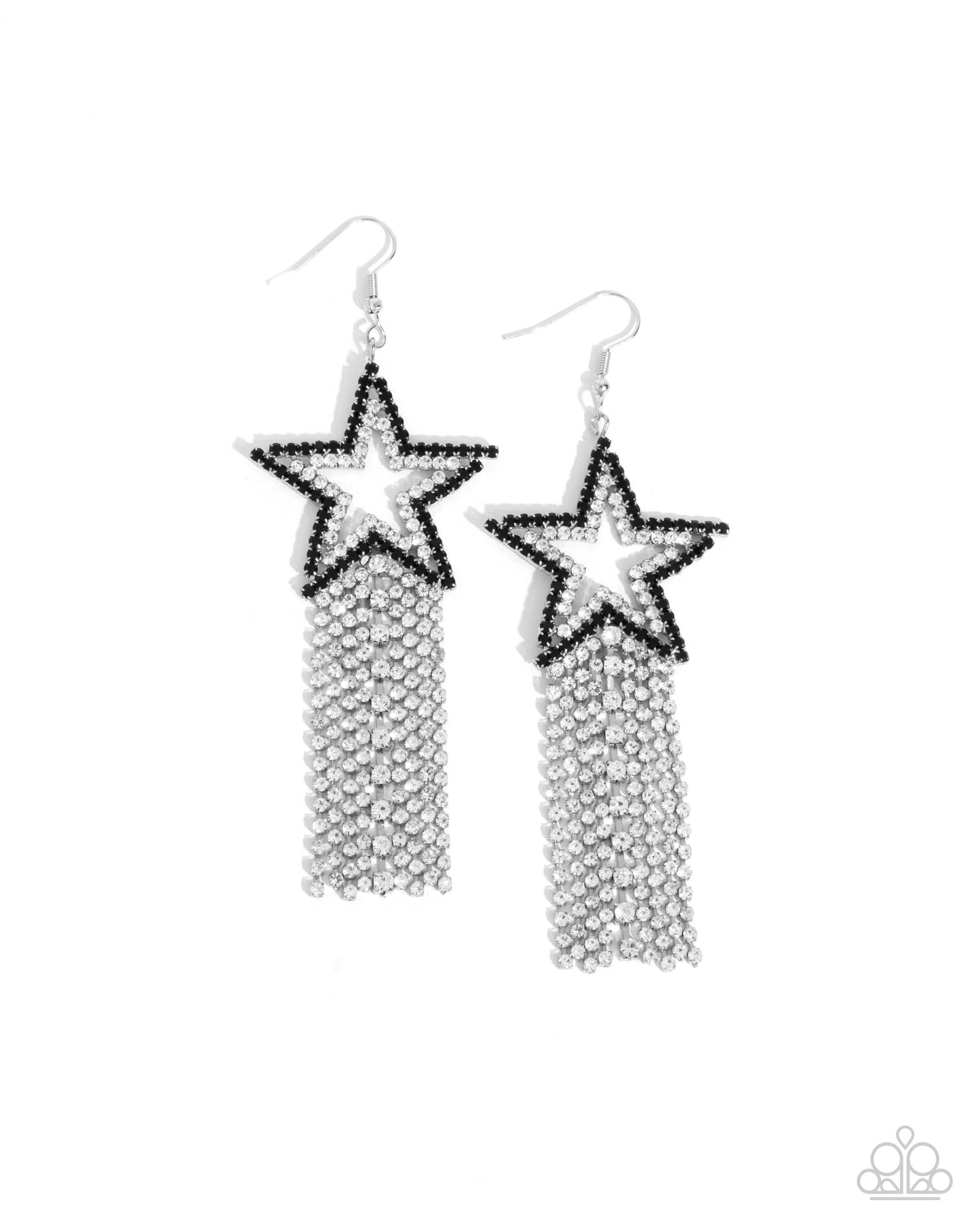 Sunset Superstar - black - Paparazzi earrings