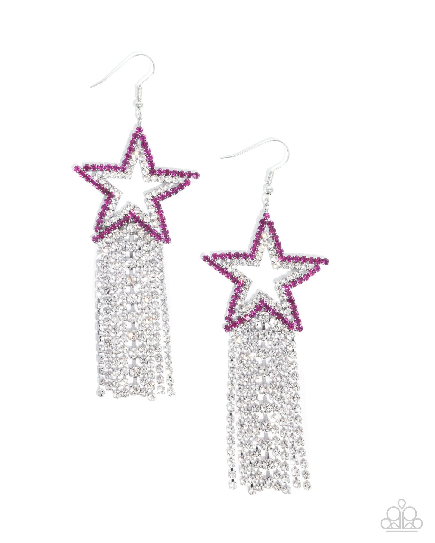 Sunset Superstar - pink - Paparazzi earrings