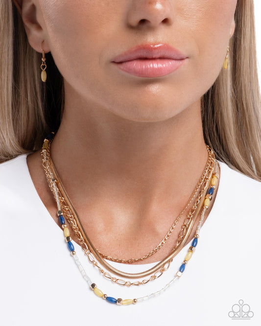 Sunset Surface - multi - Paparazzi necklace