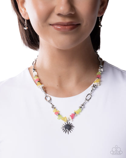 Sunshine Search - yellow - Paparazzi necklace