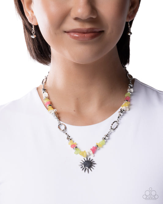 Sunshine Search - yellow - Paparazzi necklace