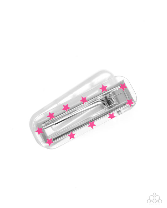 Super Spangly - pink - Paparazzi hair clip
