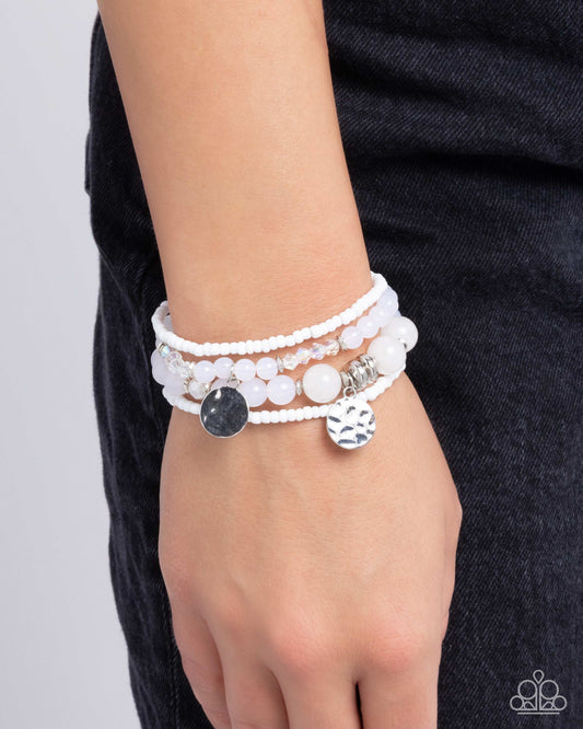 Superior Stack - white - Paparazzi bracelet