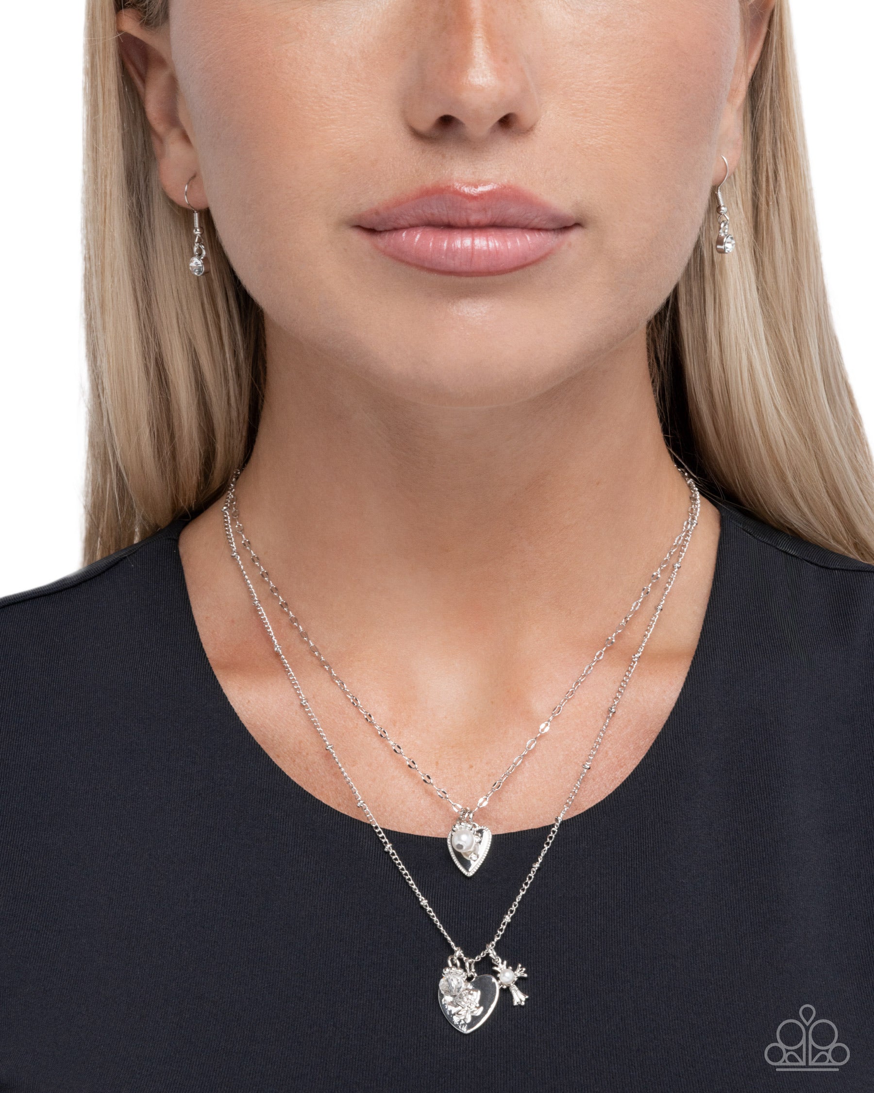Supernal Shimmer - white - Paparazzi necklace