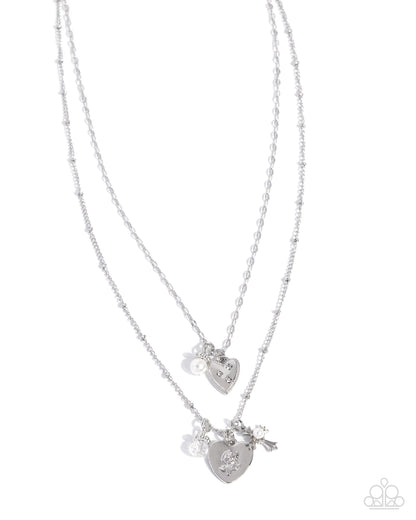 Supernal Shimmer - white - Paparazzi necklace