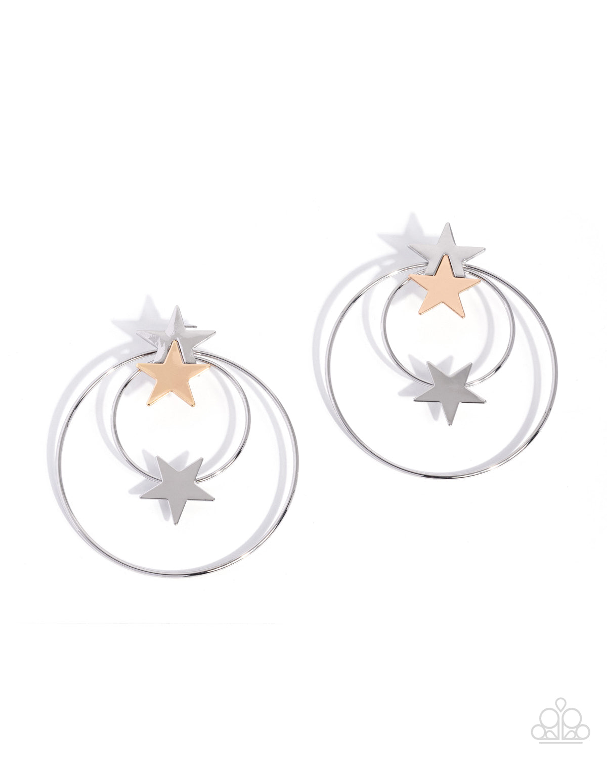 Superstar Sashay - silver - Paparazzi earrings
