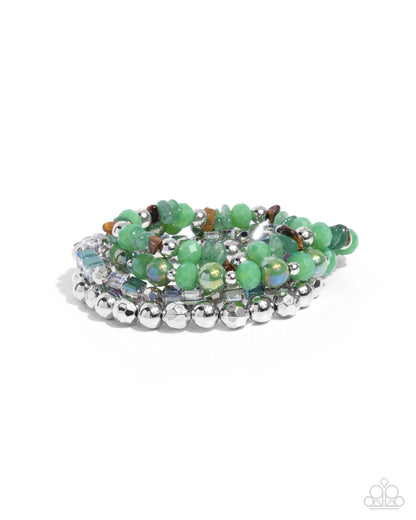 Supervisory Stack - green - Paparazzi bracelet
