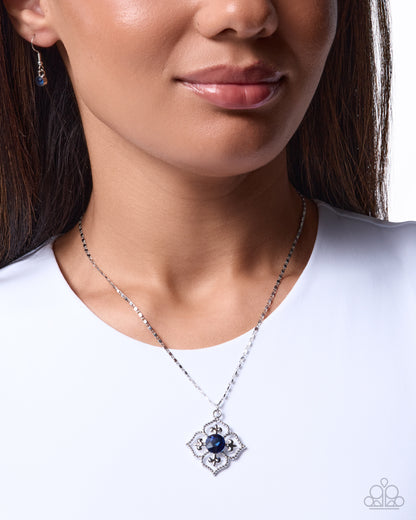Supreme Elegance - blue - Paparazzi necklace