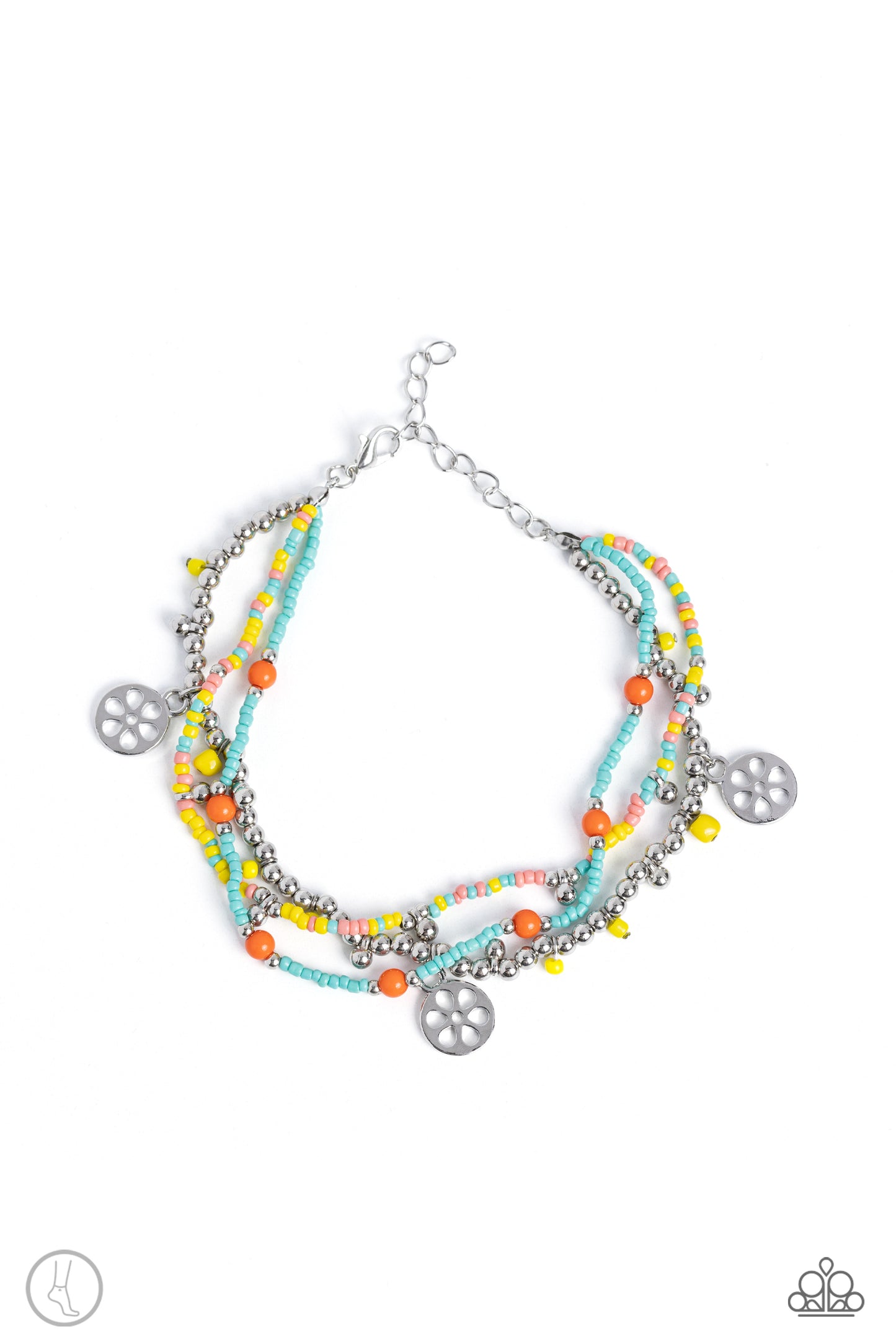 Surfing Safari - blue - Paparazzi anklet