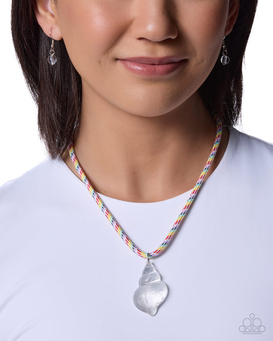 Swanky Shell - white - Paparazzi necklace