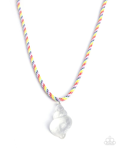 Swanky Shell - white - Paparazzi necklace