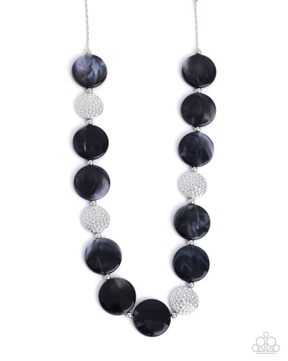 Swatch Shimmer - black - Paparazzi necklace