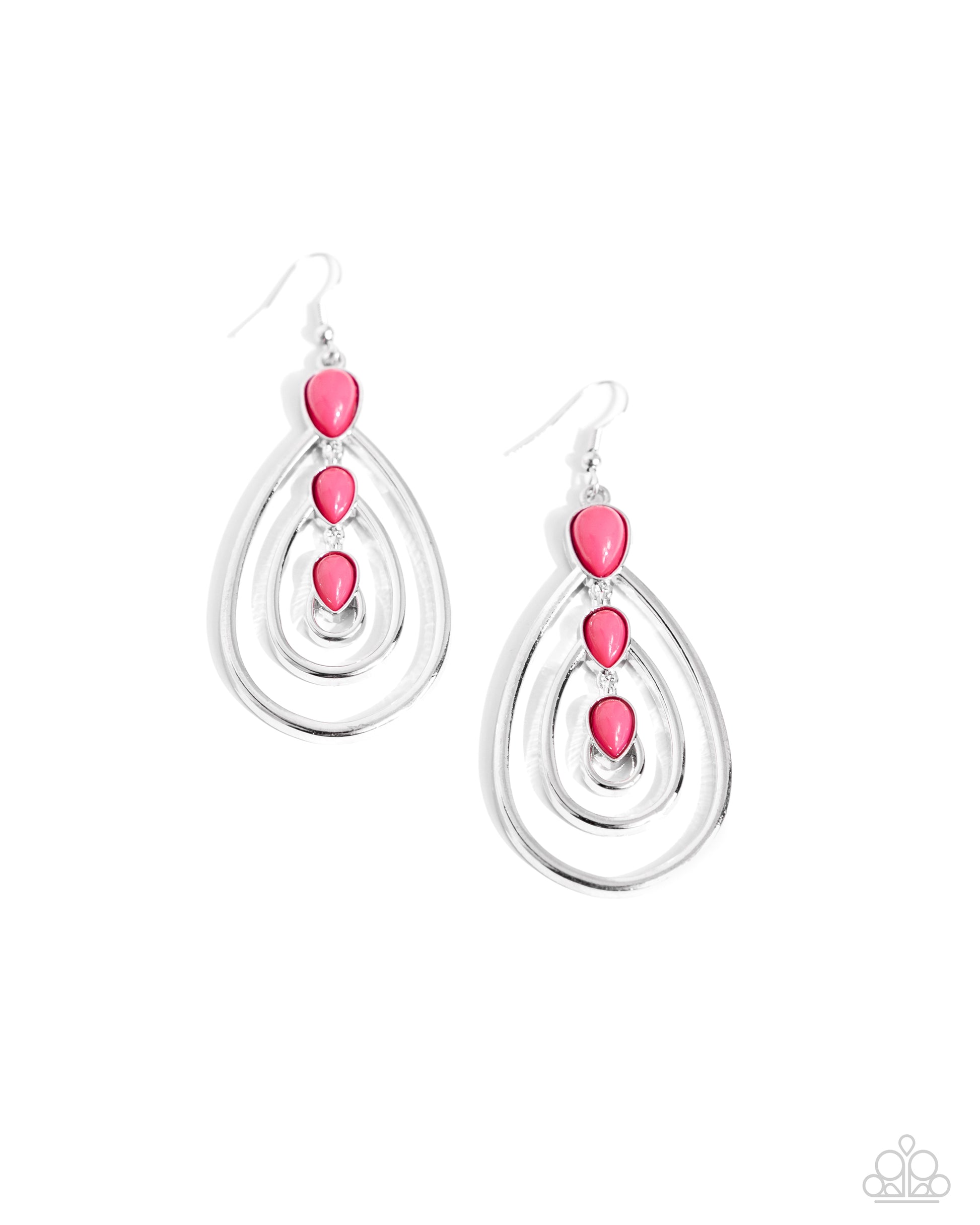 Sweat and TIERS - pink - Paparazzi earrings