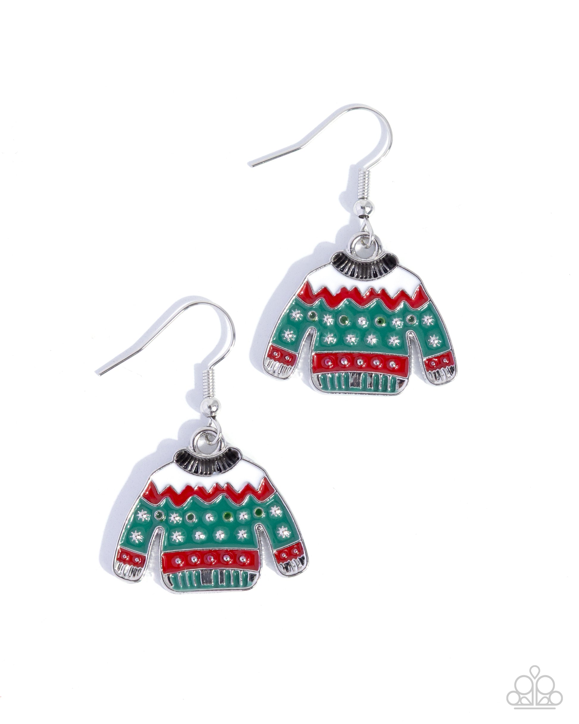 Sweater Season - multi - Paparazzi earrings