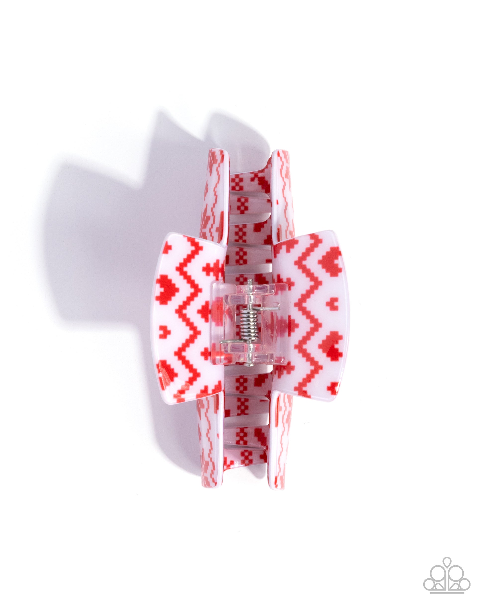 Sweater Style - red - Paparazzi hairclip